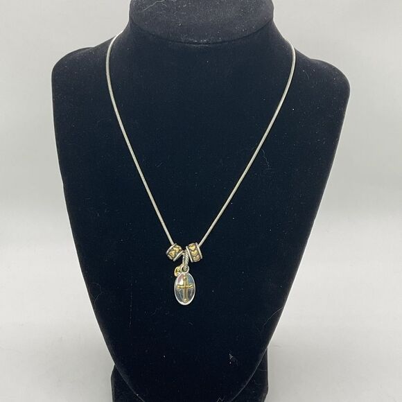 Brighton Faith Cross Charm and Bead Necklace - Picture 1 of 8